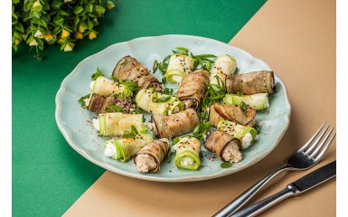 Мікс рулетиків з кабачків та баклажанiв