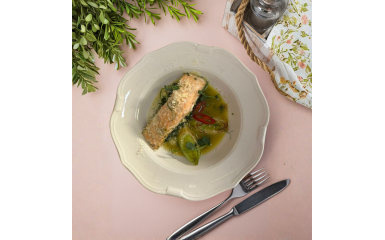 Лосось в імбирно-часниковому соусі 