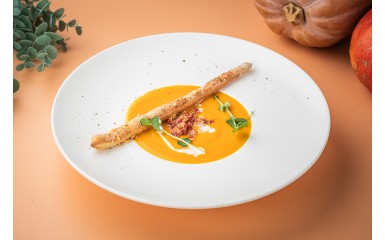 Cream of pumpkin soup