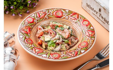 Georgian salad with walnut sauce