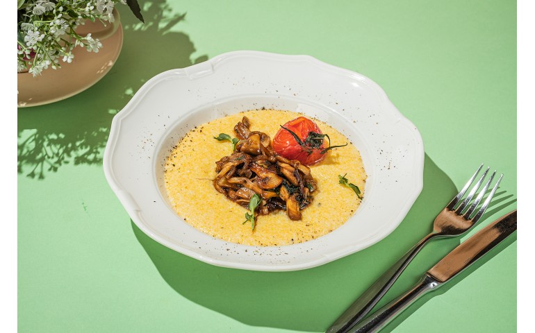 Полента із грибною начинкою  – Pesto Cafe