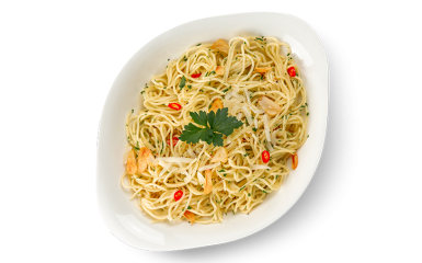 Паста- основа АГЛІО Е ОЛІО L ( середня порція ) рекомендовано зі спагеті       